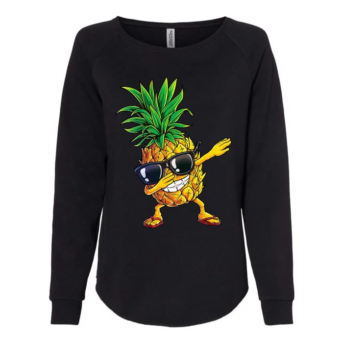 Dabbing Pineapple Sunglasses Aloha Beaches Hawaii Hawaiian Womens California Wash Sweatshirt