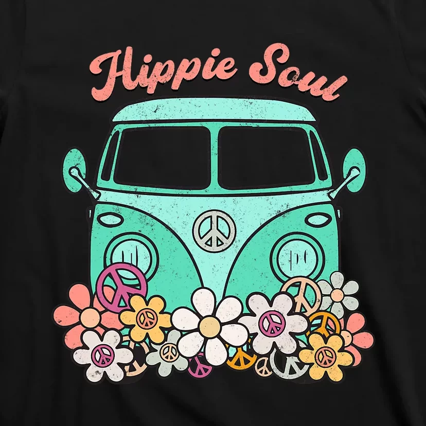 Daisy Peace Sign Hippie Soul Flower Lovers Gifts T-Shirt