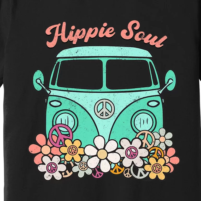 Daisy Peace Sign Hippie Soul Flower Lovers Gifts Premium T-Shirt