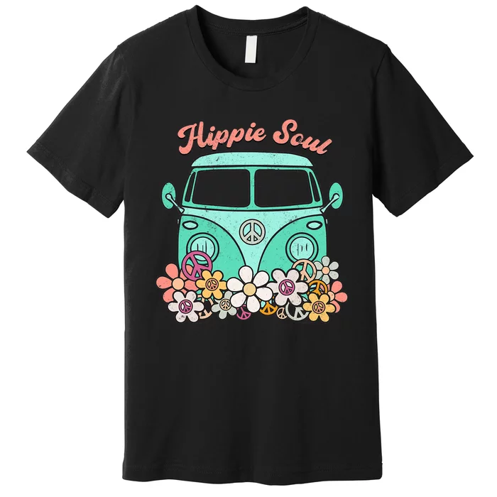 Daisy Peace Sign Hippie Soul Flower Lovers Gifts Premium T-Shirt