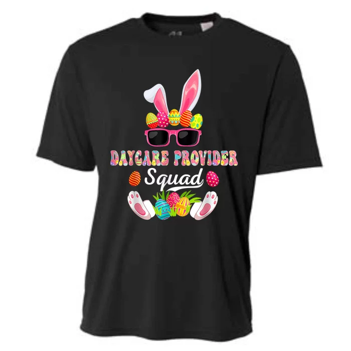 Daycare Provider Squad Costume Bunny Sunglasses Easter Eggs Cooling Performance Crew T-Shirt