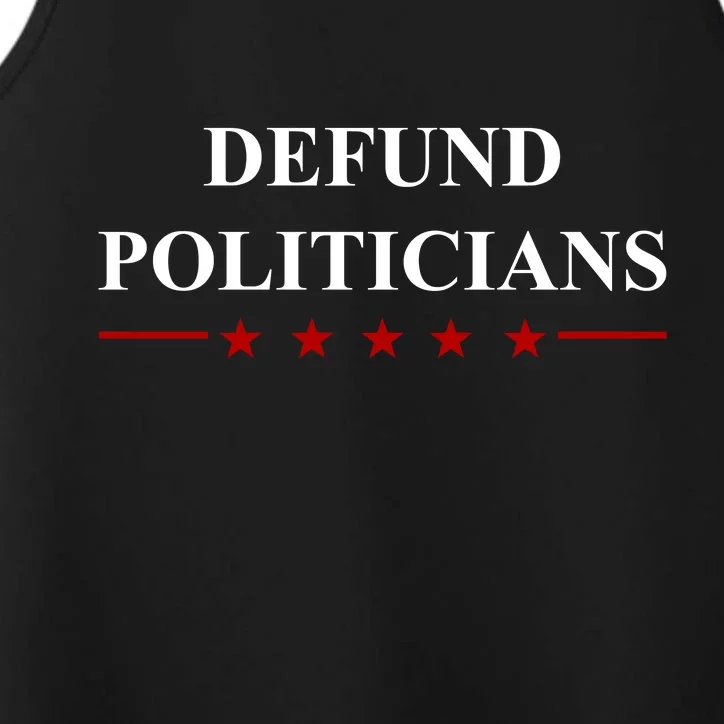 Defund Politicians Simple Logo Performance Tank