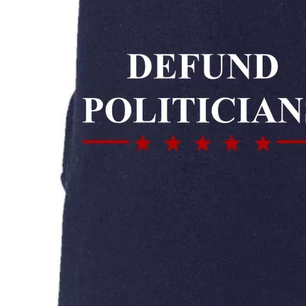 Defund Politicians Simple Logo Doggie 3-End Fleece Hoodie