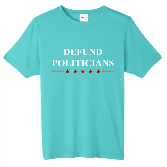 Defund Politicians Simple Logo ChromaSoft Performance T-Shirt