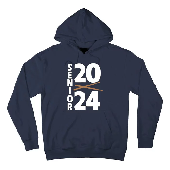 Drum Player Senior Class Of 2024 Marching Band Student Tall Hoodie