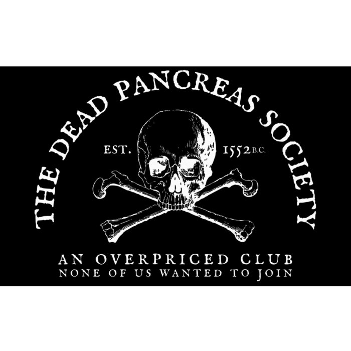 Dead Pancreas Society Type One Diabetes T1D Awareness Skull Bumper Sticker