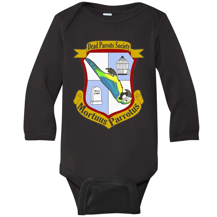 Dead Parrot Sketch Cage Baby Long Sleeve Bodysuit