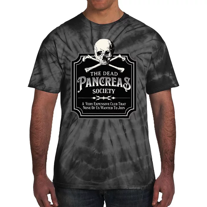 Dead Pancreas Society Type One Diabetes T1D Awareness Skull Tie-Dye T-Shirt