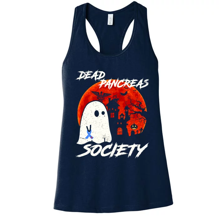 Dead Pancreas Society Diabetes Awareness Funny Diabetic Women's Racerback Tank