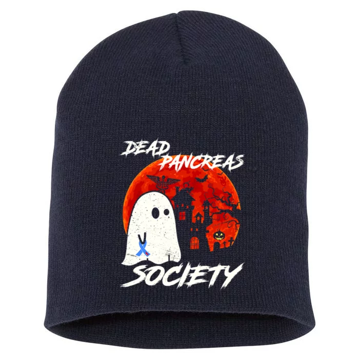 Dead Pancreas Society Diabetes Awareness Funny Diabetic Short Acrylic Beanie