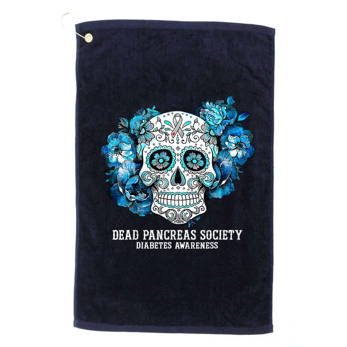 Dead Pancreas Society Diabetes Awareness Funny Diabetic Platinum Collection Golf Towel