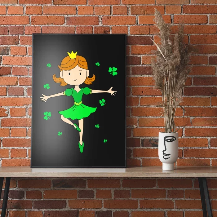 Dancing Princess St Patricks Ballerina Poster