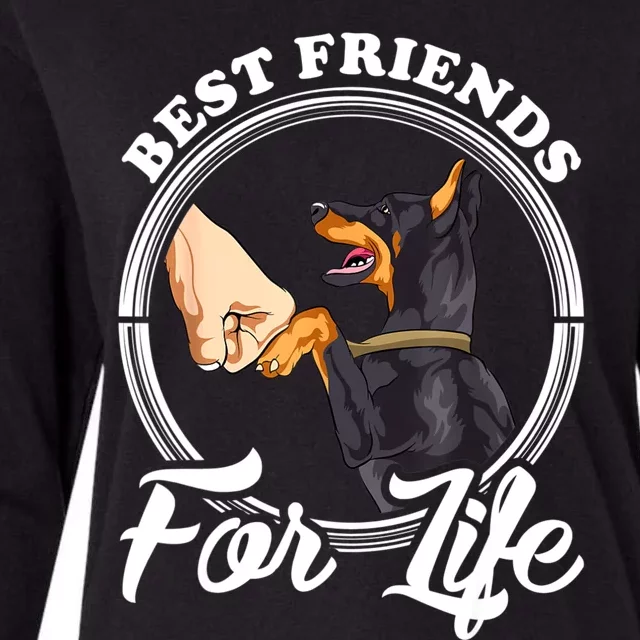 Doberman Pinscher Shirt Funny Doberman Lover Womens Cotton Relaxed Long Sleeve T-Shirt