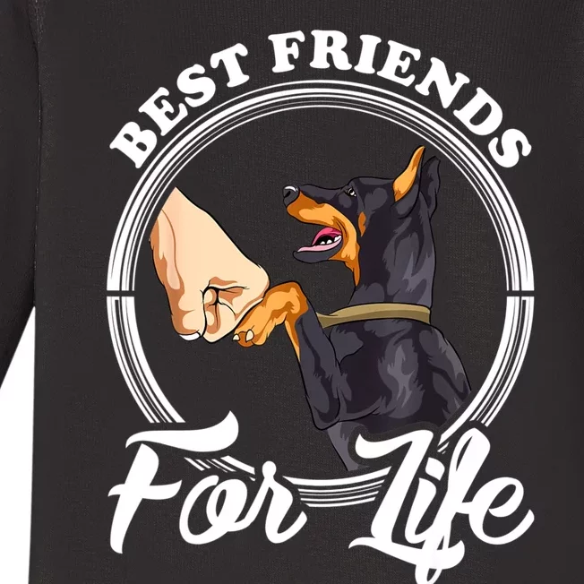 Doberman Pinscher Shirt Funny Doberman Lover Baby Long Sleeve Bodysuit