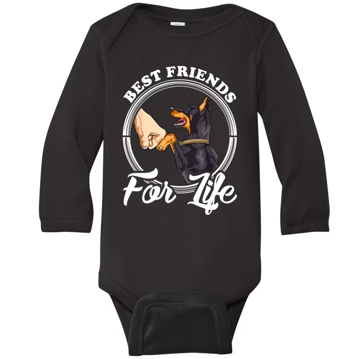 Doberman Pinscher Shirt Funny Doberman Lover Baby Long Sleeve Bodysuit