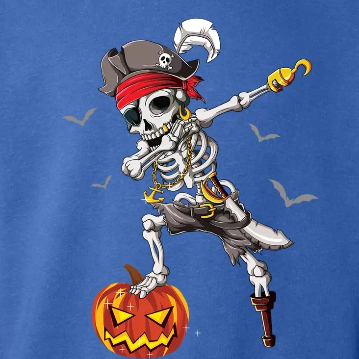 Dabbing Pirate Skeleton Dab Halloween Pumpkin Costume Funny Gift Toddler Hoodie