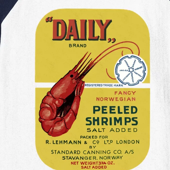 Daily Peeled Shrimps Baseball Sleeve Shirt