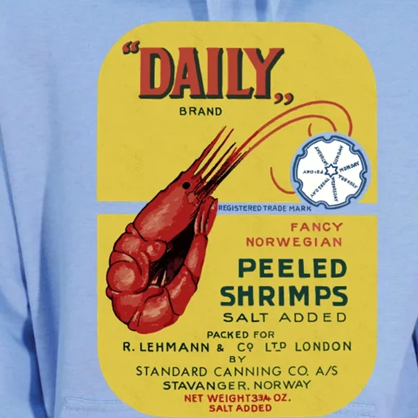 Daily Peeled Shrimps Unisex Surf Hoodie