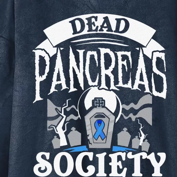 Dead Pancreas Society Halloween Trick Or Treating Diabetes Hooded Wearable Blanket