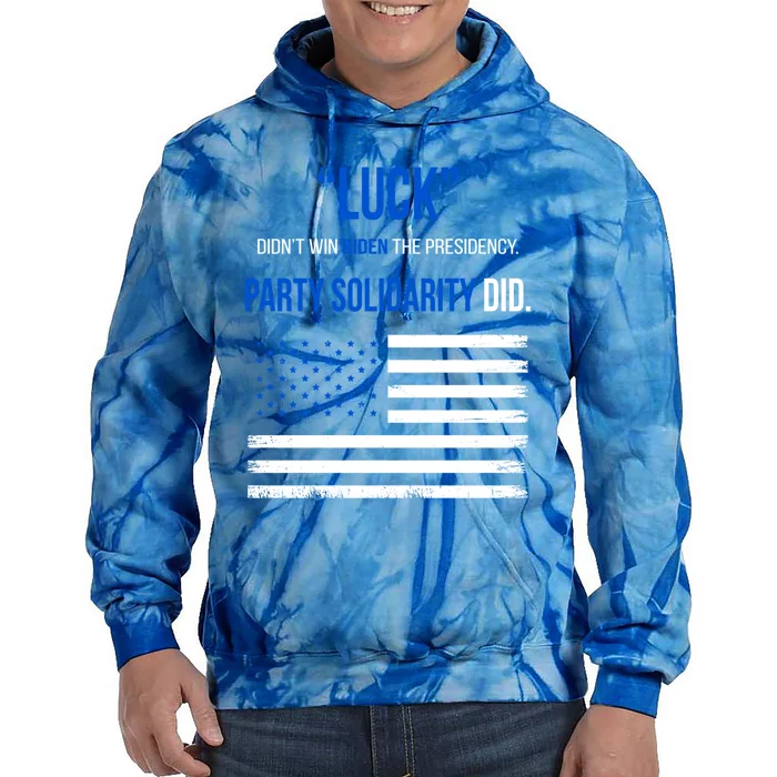 Democratic Party Solidarity Win Biden Harris Proud Democrat Cute Gift Tie Dye Hoodie