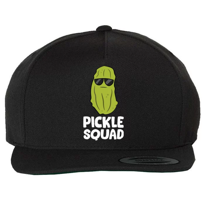 Dill Pickle Squad Pickles Food Team Pickles Love Pickles Wool Snapback Cap