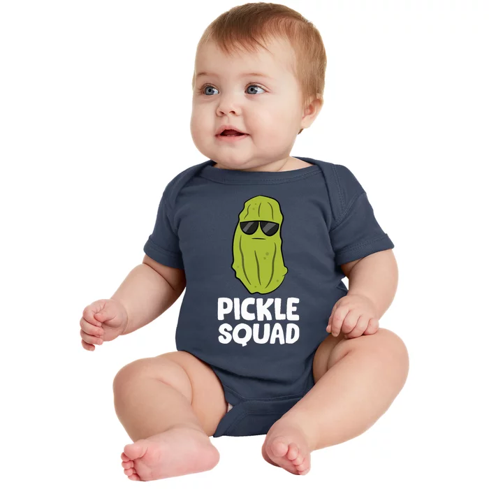 Dill Pickle Squad Pickles Food Team Pickles Love Pickles Baby Bodysuit