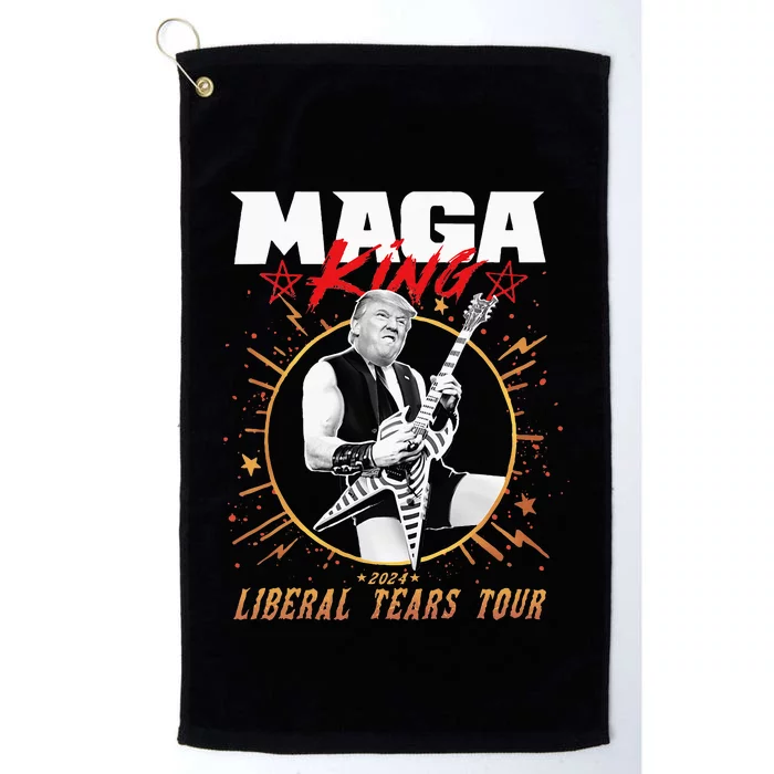 Donkey Pox Song Trump Playing Guitar Solo For Liberal Tears Platinum Collection Golf Towel