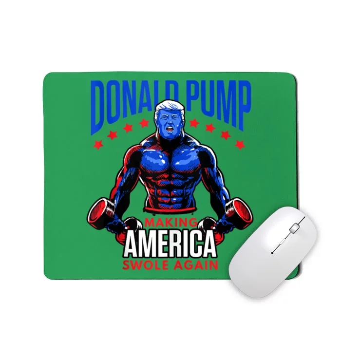 Donald Pump Swole America Trump Weight Lifting Gym Fitness Mousepad