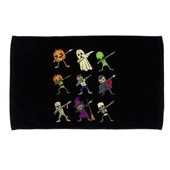 Dab Pumpkin Skeleton Ghost Alien Zombie Halloween Gift Microfiber Hand Towel