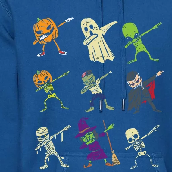 Dab Pumpkin Skeleton Ghost Alien Zombie Halloween Gift Premium Hoodie