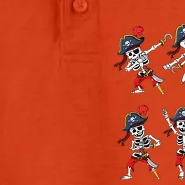 Dancing Pirate Skeletons Dance Challenge Halloween Dry Zone Grid Performance Polo