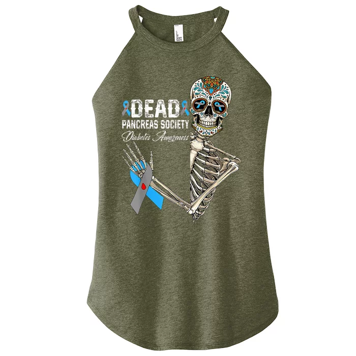 Dead Pancreas Society Diabetes Awareness Day Sugar Skeleton Women’s Perfect Tri Rocker Tank