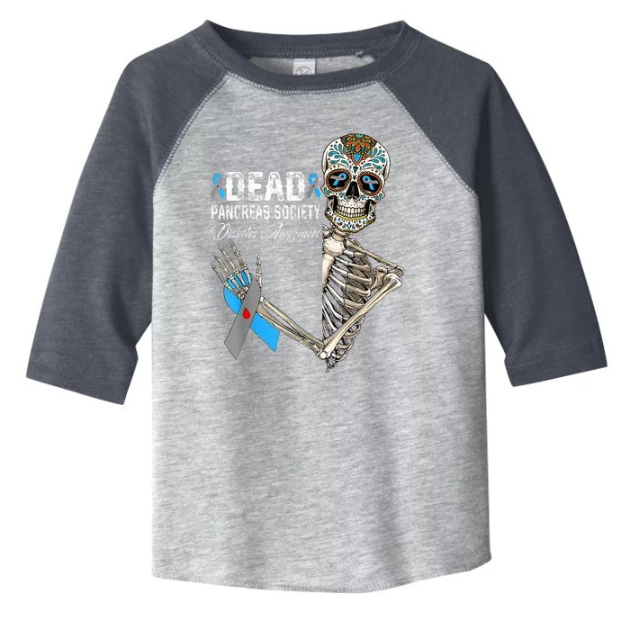 Dead Pancreas Society Diabetes Awareness Day Sugar Skeleton Toddler Fine Jersey T-Shirt