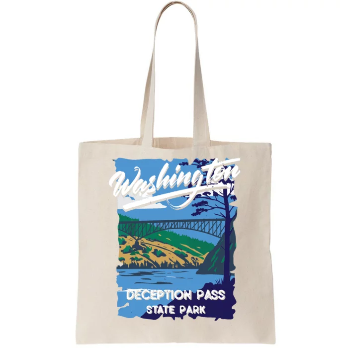 Deception Pass State Park Washington Evergreen State Camping Tote Bag