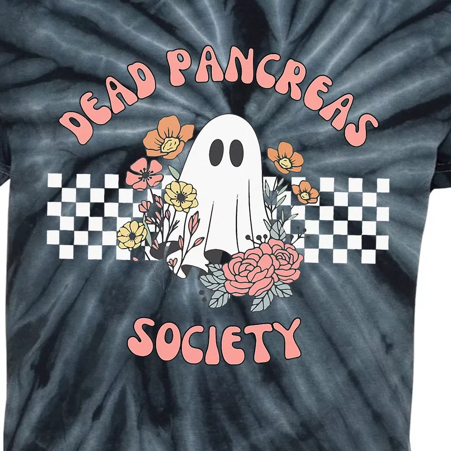 Dead Pancreas Society Funny Ghost Diabetes Awareness Kids Tie-Dye T-Shirt