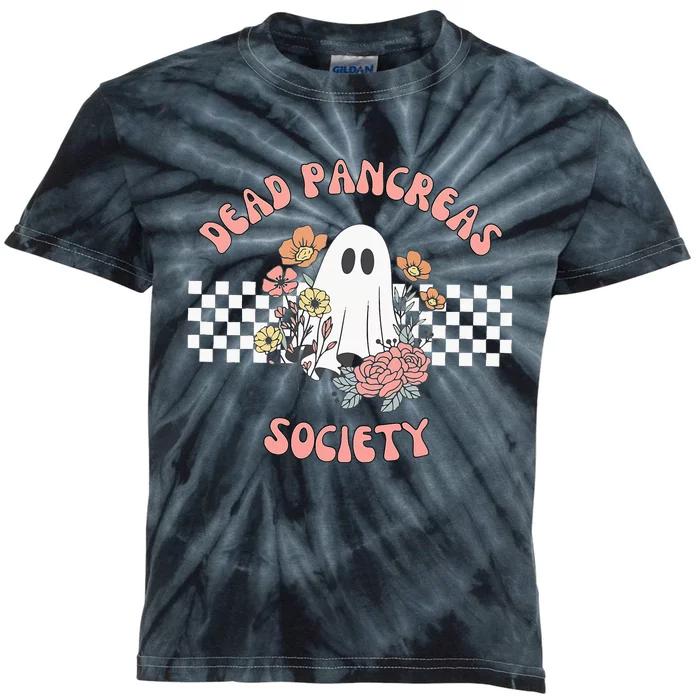 Dead Pancreas Society Funny Ghost Diabetes Awareness Kids Tie-Dye T-Shirt