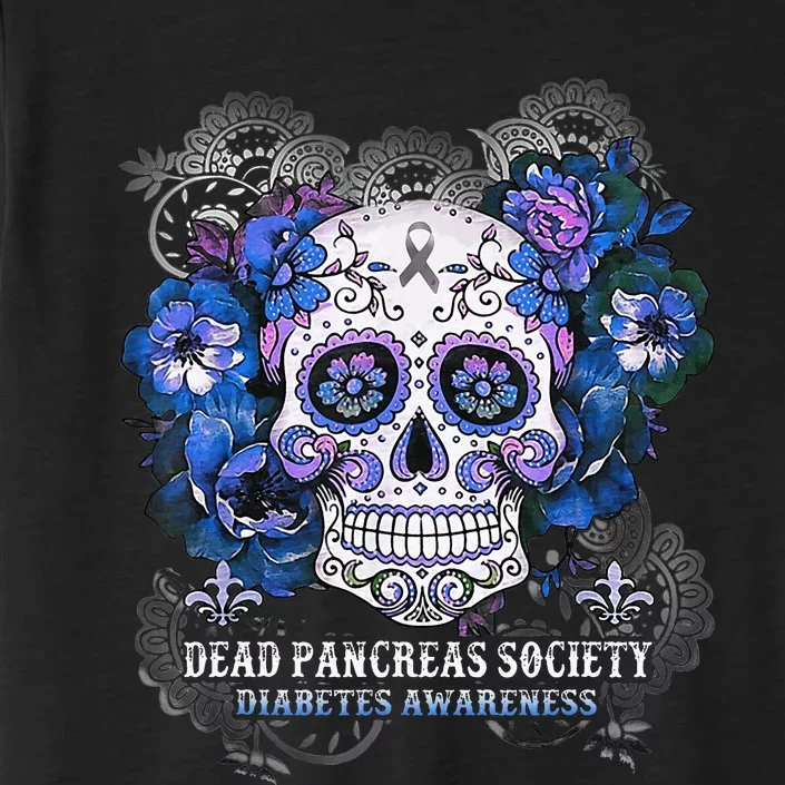 Dead Pancreas Society Sugar Skull Diabetes Awareness Month ChromaSoft Performance T-Shirt