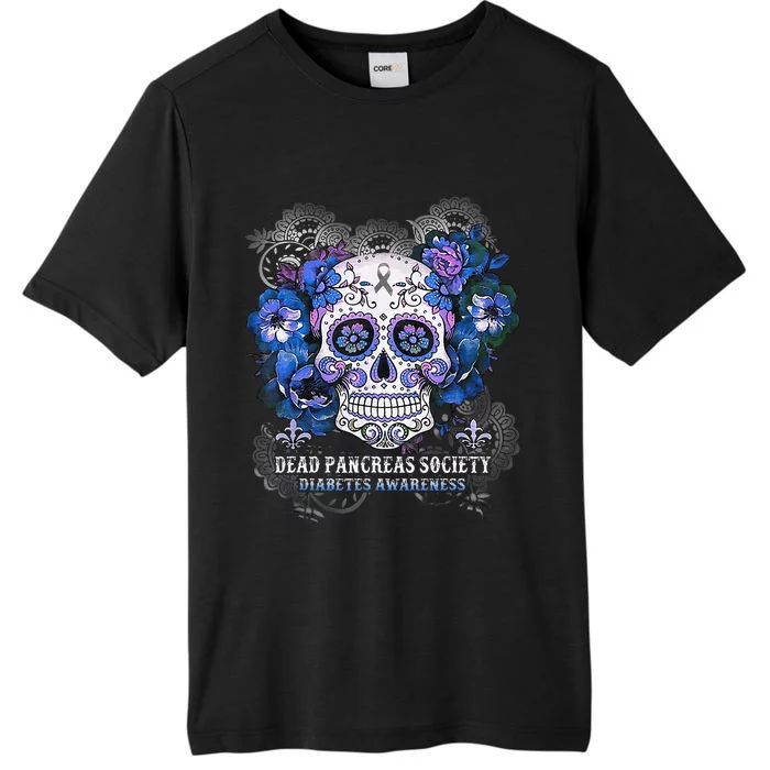 Dead Pancreas Society Sugar Skull Diabetes Awareness Month ChromaSoft Performance T-Shirt