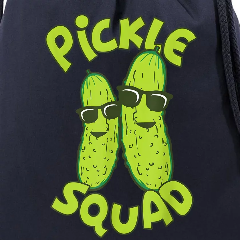 Dill Pickle Squad Design Pickle Squad Drawstring Bag