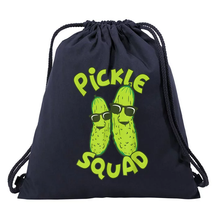 Dill Pickle Squad Design Pickle Squad Drawstring Bag