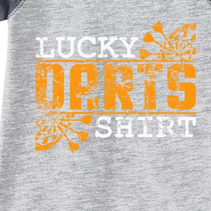 Dart Player Saying For Dart Fans Lucky Darts Infant Baby Jersey Bodysuit