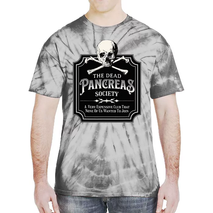 Dead Pancreas Society Type One Diabetes T1d Awareness Skull Tie-Dye T-Shirt