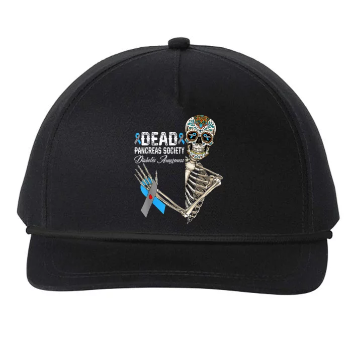 Dead Pancreas Society Diabetes Awareness Day Sugar Skeleton Snapback Five-Panel Rope Hat