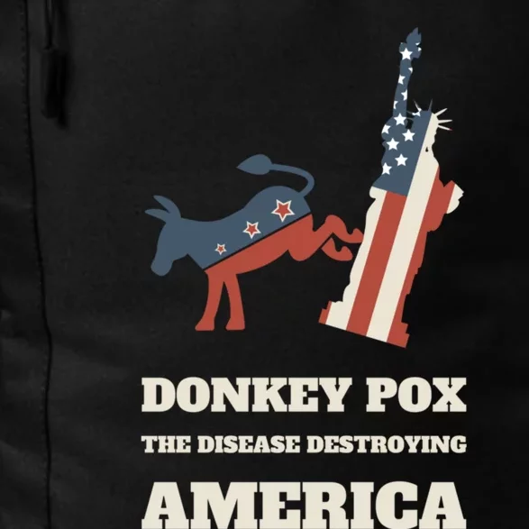 Donkey Pox The Disease Destroying America Funny Anti Biden Daily Commute Backpack