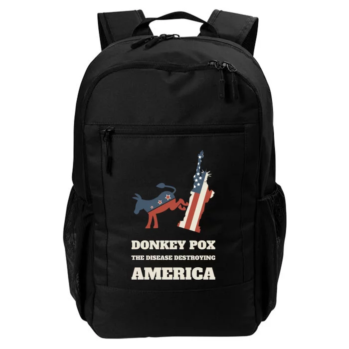 Donkey Pox The Disease Destroying America Funny Anti Biden Daily Commute Backpack