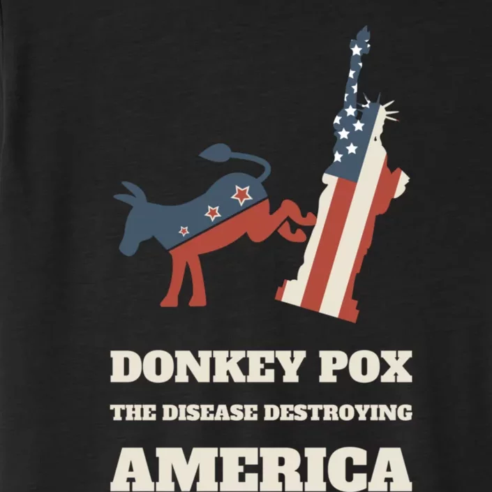 Donkey Pox The Disease Destroying America Funny Anti Biden ChromaSoft Performance T-Shirt