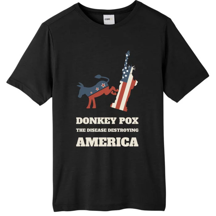 Donkey Pox The Disease Destroying America Funny Anti Biden ChromaSoft Performance T-Shirt