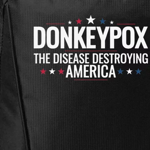 Donkey pox the disease destroying america funny Donkeypox City Backpack