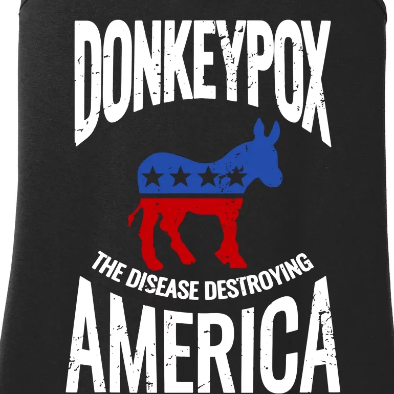 Donkey Pox The Disease Destroying America Ladies Essential Tank