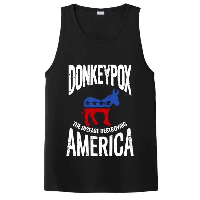 Donkey Pox The Disease Destroying America Performance Tank